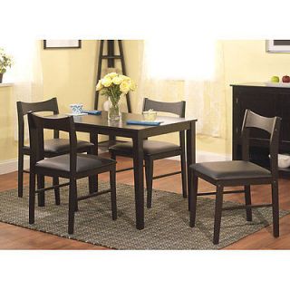 Modern Dining Room Table And Chairs 5 Piece Kitchen Dining Set Wood 