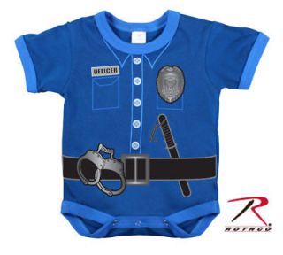 INFANT BABY TODDLER POLICE UNIFORM ONE PIECE ROTHCO 67099
