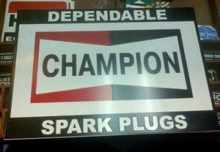 champion spark plug sign in Gas & Oil
