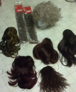 MIXED LOT OF LADIES HAIRPIECES * WIG * PAGEANT DANCE THEATRE MIXED 