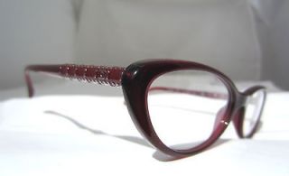 Chanel Eyeglasses Glasses 3220 539 Red Authentic 52 17 140 Free Ship 