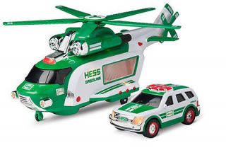 Hess 2012 Toy Truck Helicopter and Rescue NEW with BAG and BATTERIES
