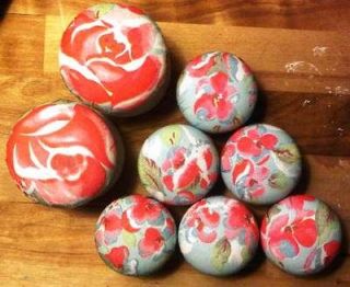 Small and 2 Large Door Knobs Hand Finished Cath Kidston Design 