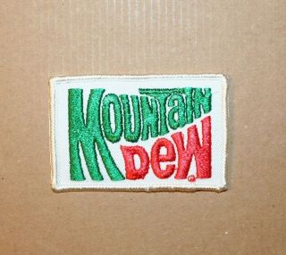Wholesale Lot Of 10 Mountain Dew Logo Soda Pop Applique Patch Vintage 