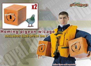 Dragon Cyber Hobby WWII German 1/6 Scale 12 Set of 2 Homing Pigeons 