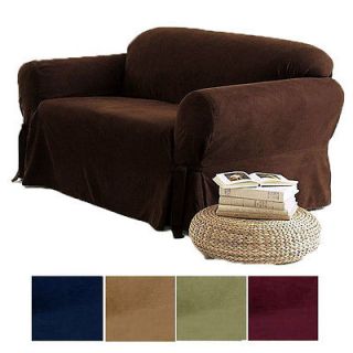   Luxury Soft Micro Suede New Sofa + Loveseat + Chair Slip Cover Couch
