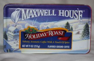 Maxwell House Coffee Holiday Roast Christmas tin