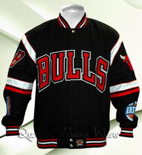   Bulls Jacket 4XL Cotton Twill Authentic Black Red White High Def $160