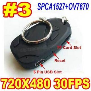 2G #3 Spy Car Key Hidden Camera DVR Video fob Camcorder 1280x1024 