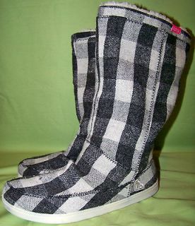   mid calf boots with fur zip up BLACK WHITE GRAY Size 6 7 8 10   NWT