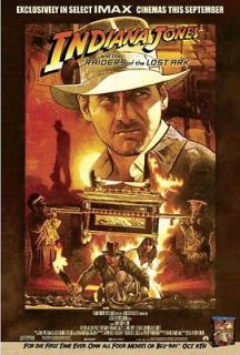 Indian Jones Raiders Of The Lost Ark Imax Movie Poster Reprint 27 x 