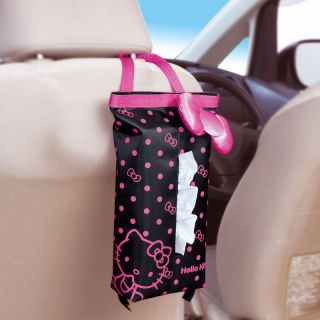 Sanrio Hello Kitty and Ribbon Auto Car Back Seat Tissue Dispenser 