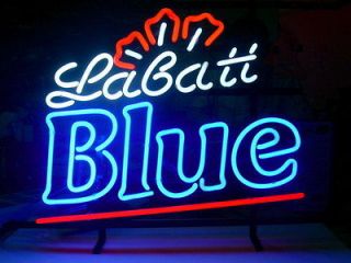 New Labatt Blue Neon Light Sign Art Gift Pub Home Beer Bar Sign