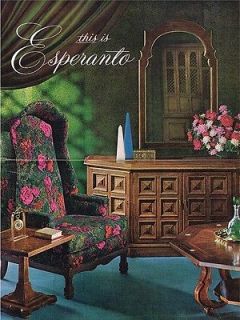   Spanish Mediterranean Style Furniture Brochure 1960s Vintage