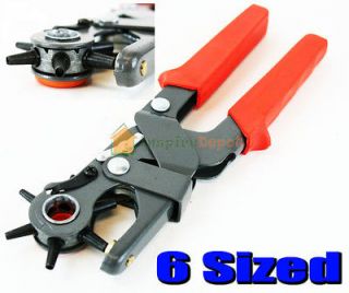   Heavy Duty Leather Hole Punch Hand Pliers Belt Holes Punches