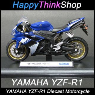 YAMAHA YZF R1 2008 Diecast Mini Motorcycle Bike + Bonus Ginseng Tea
