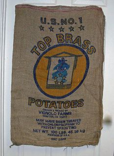 Qty   22 x 40 Used Burlap Potato Sack Bags
