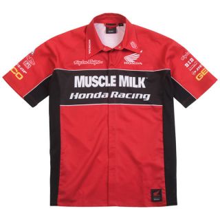 Troy Lee Designs TLD Honda Racing Team Muscle Milk Logo Pit Shirt