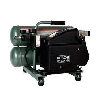 Hitachi 4 Gallon 1.35 HP Twin Stack Air Compressor (Open Box) EC89