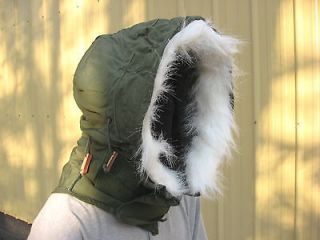   Surplus Extreme Cold Weather Hood W/Fur For M 65 / M 51 Parka NOS
