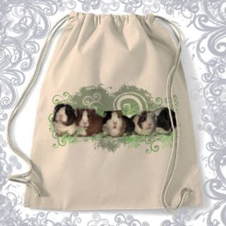 Cotton GUINEA PIG Design**Gymsac/ PE / Beach Bag**Design in a choice 6 
