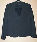   KLEIN size 12 black pinstripe blazer. Updated, clean and beautiful