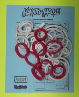 1982 Gottlieb Haunted House pinball rubber ring kit