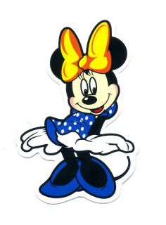 Cute Funny Minnie Mouse Disney Wall Bike Motorcycle Car Bumper Decal 