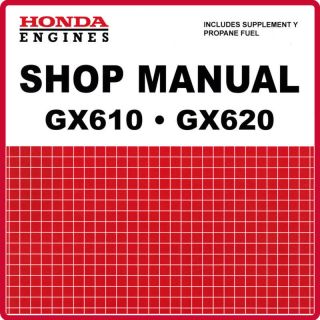 Honda GX610 GX620 610 620 K0 Engine Service Repair Manual 61ZJ100E2