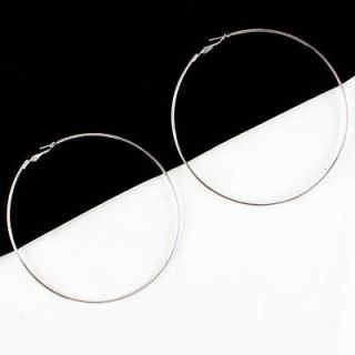 Huge Classic Basketball Wife Cocktail Circle Party Women Hoop Earrings