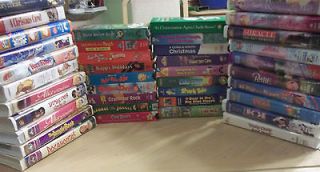 Lot of 40 Childrens Family VHS Videos Disney pbs kids & more video