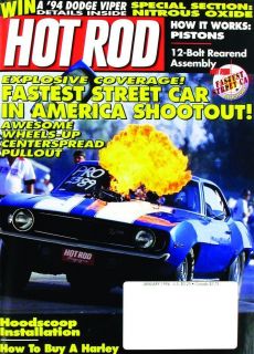 Hot Rod Vol 47 #1 1/94 82 Camaro project/39 Ford/Chevy Pickup/Fastest 