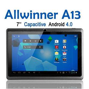   Capacitive Android 4.0 MID 4GB Tablet PC 1.5GHz RAM DDR3 512MB CP BK