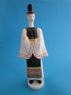   Hungary Figurine Man Traditional Dress Porcelain Folk Art Hungarian