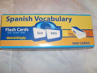 spanish flash cards in Books