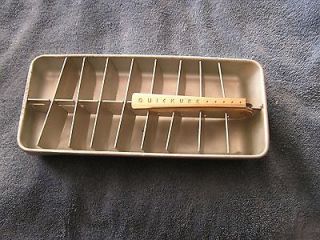 VINTAGE FRIGIDAIRE ALUMINUM QUICKUBE ICE CUBE TRAY