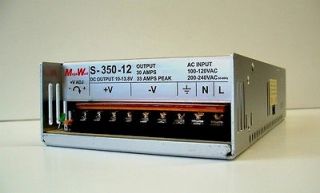 350 Watts 13.8 Volts DC Power Supply Adj. Voltage to Over15VDC 02 12
