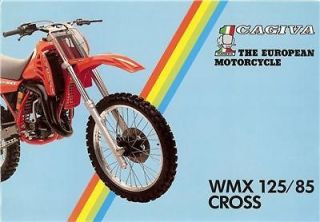 1985 Cagiva WMX 125 MX Cross original sales brochure