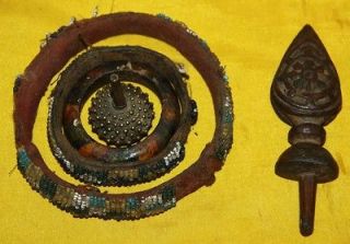 Amazing Set Antique Tibetan Buddhist Ritual Ring Dorje