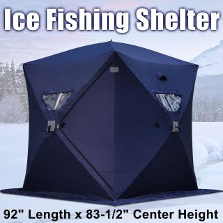   Portable Ice Fishing Shelter 2 3 4 Man Person Fish Shanty House Tent
