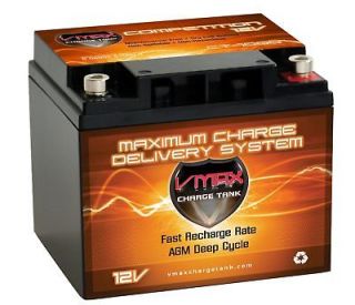 VMAX1000 12V AGM DEEP CYCLE BATTERY IDEAL FOR 24  40LB TROLLING MOTOR 
