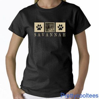 Savannah Cat Portrait Womens T Shirt   Savannah Ladies Tee   S to 3XL