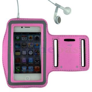 Pink Running Sports Gym Armband Case For iPod Touch + Headset Earphone 