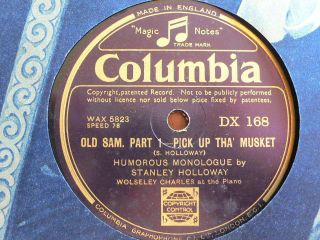 Stanley Holloway, Wolseley Charles   Old Sam Part 1 & 2   Columbia 