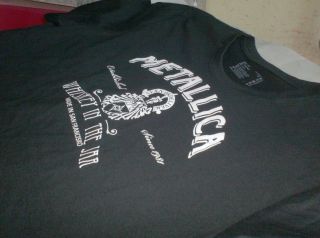 Shirt with METALLICA WHISKEY logo all sizes of T SHIRT GOOD QUALITY