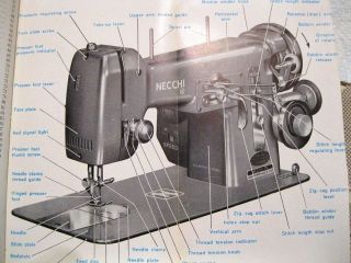 NECCHI MODEL BU MIRA sewing machine Instruction Manual 1954 116pages