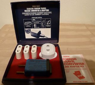 Newly listed FRANZUS *** CA 5 FOREIGN TRAVEL CONVERTER AND ADAPTER SET