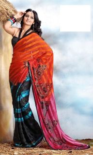   bollywood printed designer peacock radha krishna print saree sari