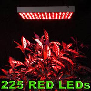   Red 225 LED Grow Light Panel Budding Flowering Hydroponic Plant Lamp