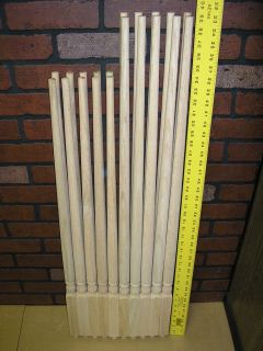 10 OAK UNFINISHED SPINDLES BALUSTERS STAIR RAILING POST 39 34